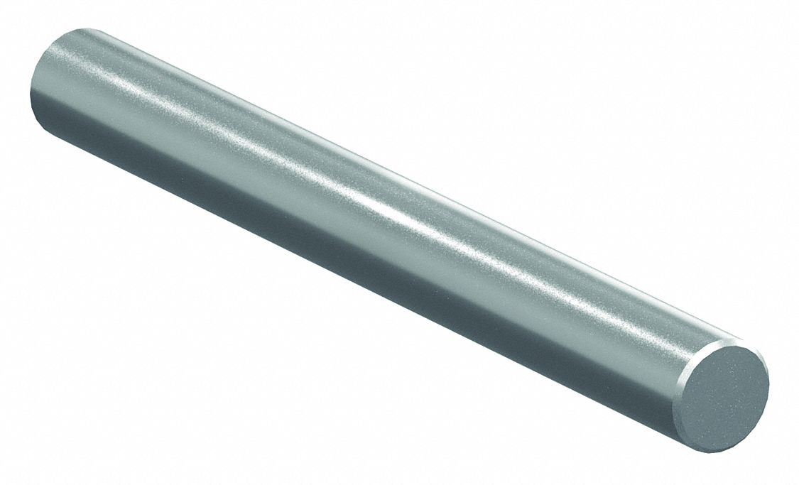 PBC Linear NIL10SS-006.000 Linear Shaft, Solid, 5/8 in Dia, 6 in Lg, Stainless Steel, Polished