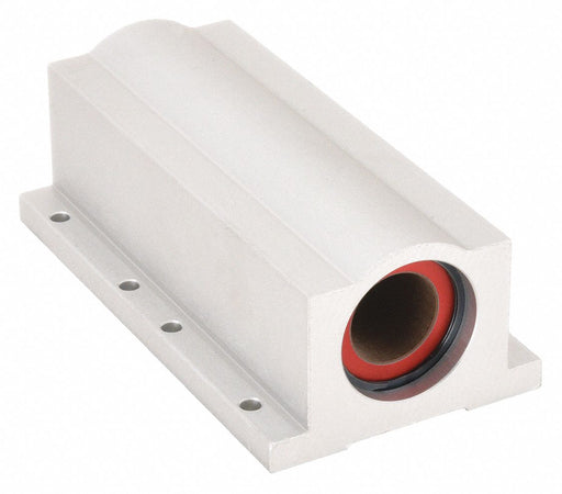 PBC Linear PW04 Mounted Linear Bearing, Twin, Closed Pillow Block, 1/4 in Inside Dia, Frelon Gold
