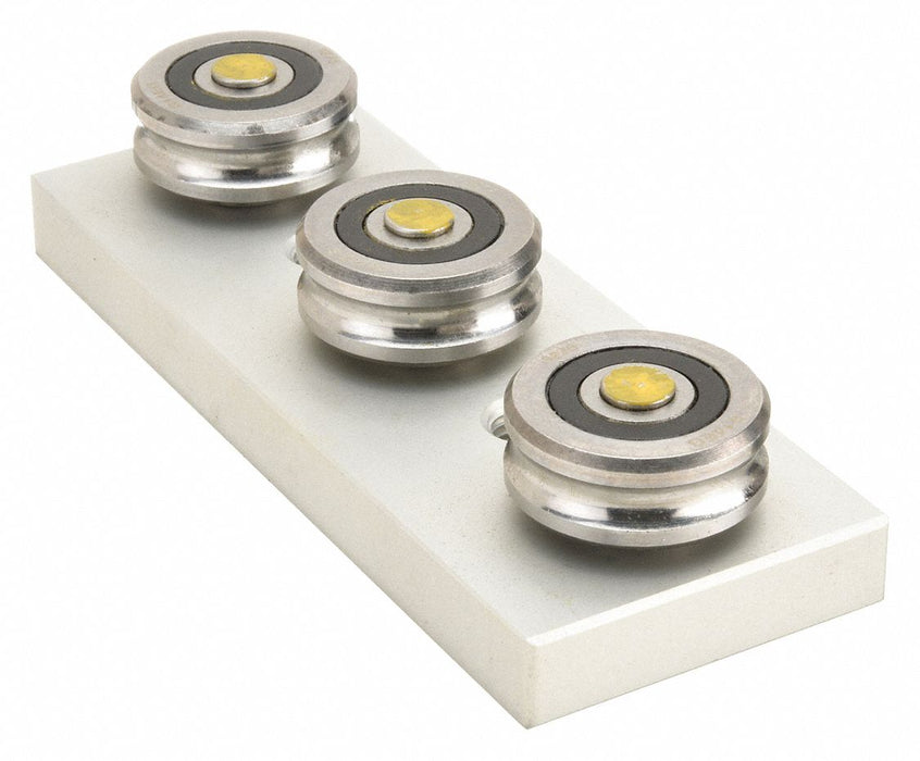 PBC Linear RRS14 Linear Slide Roller Carriage, Redi-Rail Series, Size 14, 3-Roller Assembly
