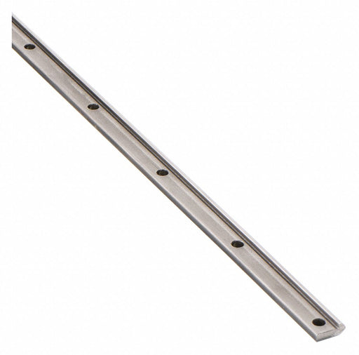 PBC Linear VRD1-012.500 Drilled Linear Rail, V-Guide, Size 1, 12.5 in Length, 0.187 in Width, Carbon Steel