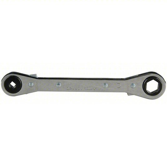 Klein 68309 Box End Wrench Chrome, 3/16 in_1/4 in_1/2 in_9/16 in Head Size, 6 3/4 in Overall Lg - KVM Tools Inc.KV2DGC5