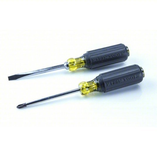 Klein 85078 General Purpose Screwdriver Set 8 Pieces, Phillips/Slotted Tip, Ergonomic Grip - KVM Tools Inc.KV2DGP6