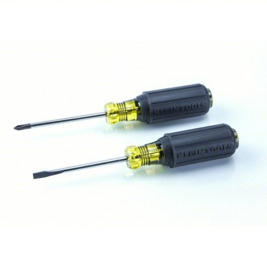 Klein 85078 General Purpose Screwdriver Set 8 Pieces, Phillips/Slotted Tip, Ergonomic Grip - KVM Tools Inc.KV2DGP6