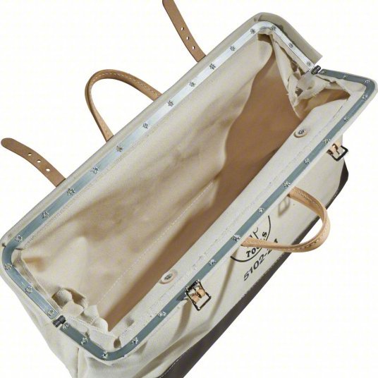 Klein 5102 - 24 Tool Bag Canvas, 1 Pockets, 24 in Overall Wd, 6 in Overall Dp, 15 in Overall Ht, Brown - KVM Tools Inc.KV2DGT3