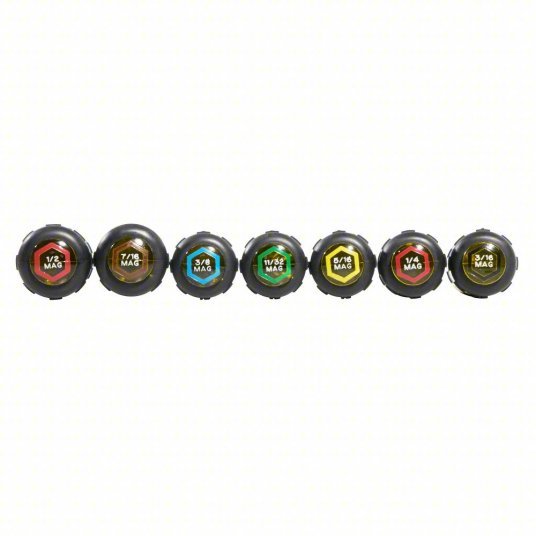 Klein 647M Fastener - Holding Nut Driver Set SAE, 15 3/4 in, 6 in Shank Lg, Ergonomic Grip - KVM Tools Inc.KV2DGW9