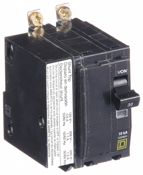 Square D QOB2301021 Shunt Trip Miniature Circuit Breaker