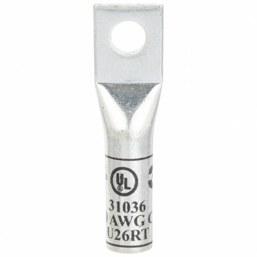 3M 31036 Compression Lugs, 3/8 in Stud Size, 2/0 AWG For Wire Sizes, Stranded Wire Type, Long, Copper