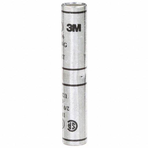 3M 11006 Open Barrel Splice, 2/0 AWG, Black Code, 3.13 in, Long Barrel