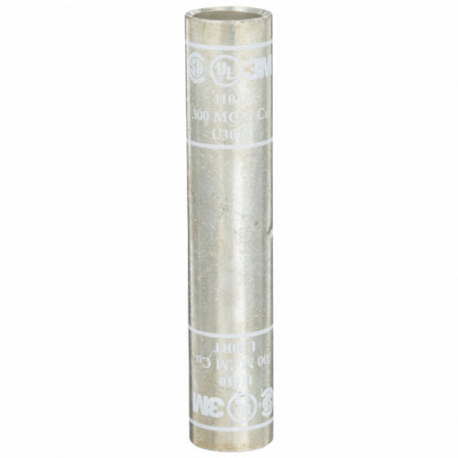 3M 11010 Open Barrel Splice, 300 kcmil, White Code, 4.13 in, Long Barrel