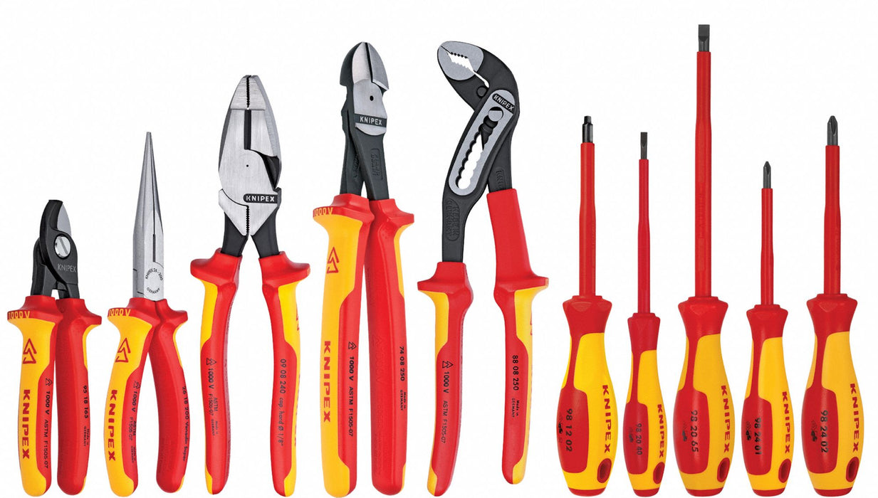 Knipex 9K 98 98 31 US Insulated Tool Kit, 10 Pc