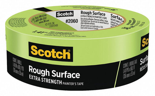3M 2060 Painter's Tape Rough Surface 1 3/8 in x 60 yd Green 24 PK