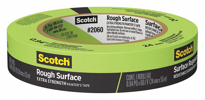 3M 2060 Painter's Tape Rough Surface 15/16 in x 60 yd Green 36 PK