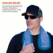 Ergodyne Chill - Its 6602 Evaporative Cooling Towel Blue, Universal, PVA, Evaporative - Cooling - KVM Tools Inc.KV2EMK6