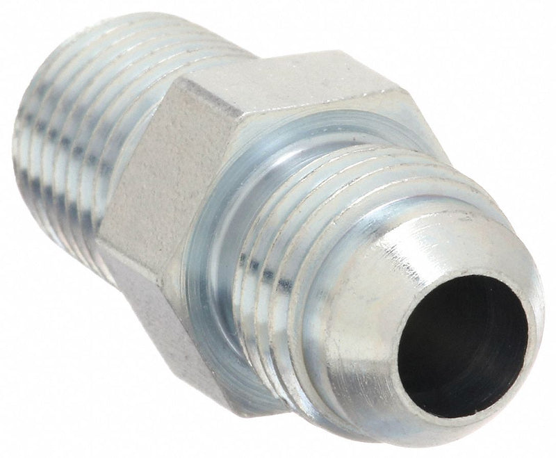 Aeroquip 2021-4-5S Hydraulic Hose Straight Adapter, NPT Threaded x JIC Threaded, Male x Male, Rigid, Straight PK5
