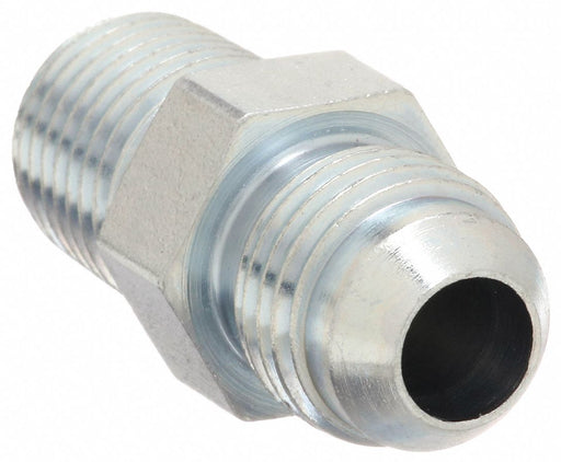 Aeroquip 2021-4-5S Hydraulic Hose Straight Adapter, NPT Threaded x JIC Threaded, Male x Male, Rigid, Straight PK5