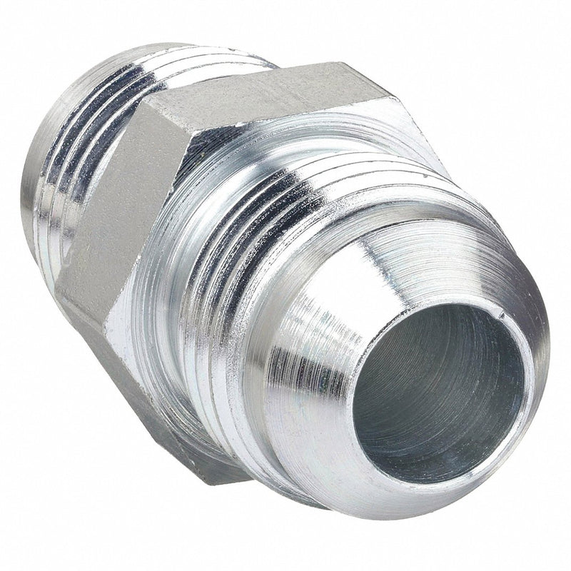 Aeroquip 2027 - 4 - 4S Hydraulic Hose Adapter 1/4 in x 1/4 in Fitting Size, Male x Male, JIC x JIC, Rigid, Straight - KVM Tools Inc.KV2F333