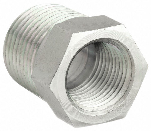 Aeroquip 2081-6-4S Hydraulic Hose Straight Adapter, NPT Threaded x NPT Threaded, Male x Female, Rigid, Straight