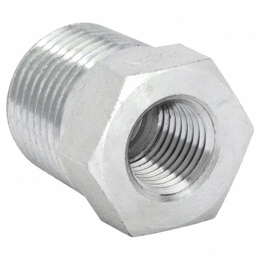 Aeroquip 2081-16-8S Hydraulic Hose Straight Adapter, NPT Threaded x NPT Threaded, Male x Female, Rigid, Straight