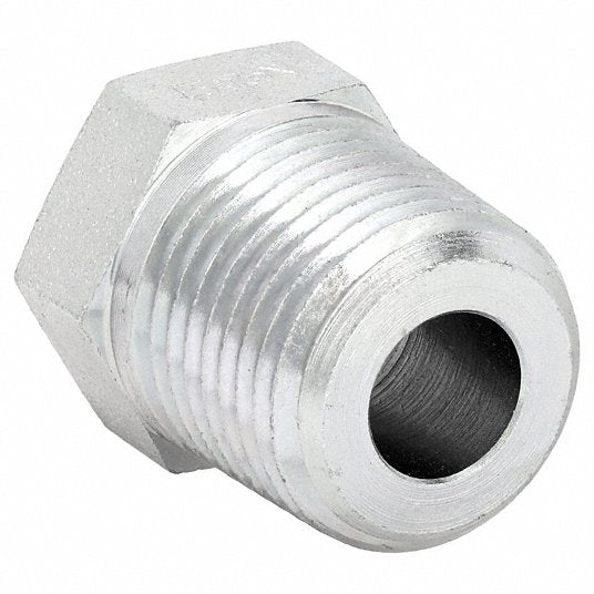 Aeroquip 2081-8-4S Hydraulic Hose Adapter 1/2 in x 1/4 in Fitting Size, Male x Female, NPTF x NPTF, Rigid, Straight