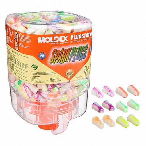 Moldex 6644 Ear Plug Dispensing System: Dispenser with Refill, Bullet, 33 dB NRR, 250 Pairs, Uncorded - KVM Tools Inc.KV2FLK9