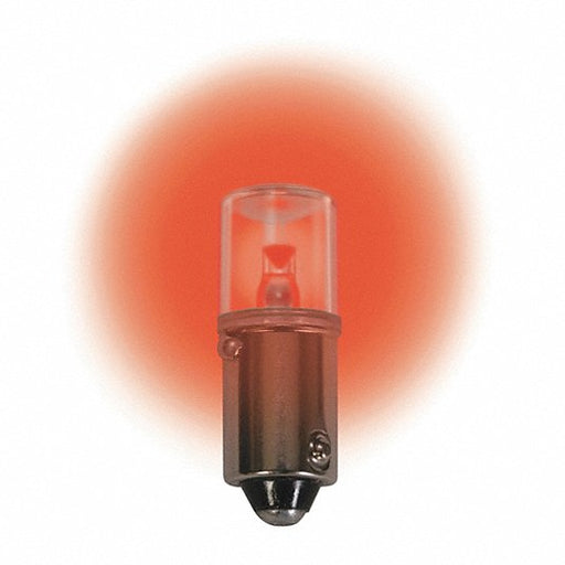 CEC Industries LM1012MB - R Compact LED Bulb LED, Miniature Bayonet (BA9s), (T) Tubular, T3 - 1/4, 12V DC, Red - KVM Tools Inc.KV2FNL1