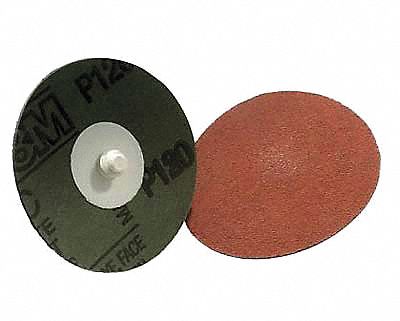 3M 361F Quick-Change Sanding Disc, TS, 2", Aluminum Oxide, P100 Grit, YF Wt Polyester, 200 PK