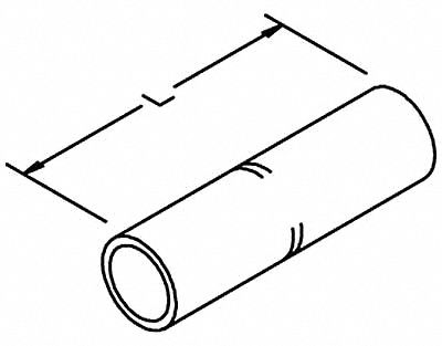 3M 10010 Open Barrel Splice, 300 kcmil, White Code, 2.25 in, Copper