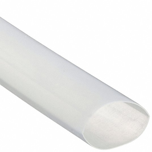 3M FP301 - 3/8 - 48" - CLEAR - 125 PCS Heat Shrink Tubing 0.38 in I.D. Before Shrinking, 0.19 in I.D. After Shrinking, 4 ft Lg, 125 PK - KVM Tools Inc.KV2GCX5