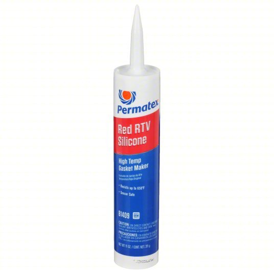 Permatex 81409 RTV Gasket Maker High-Temp Red RTV, 11 oz, Cartridge, Red - KVM Tools Inc.KV2GXZ1