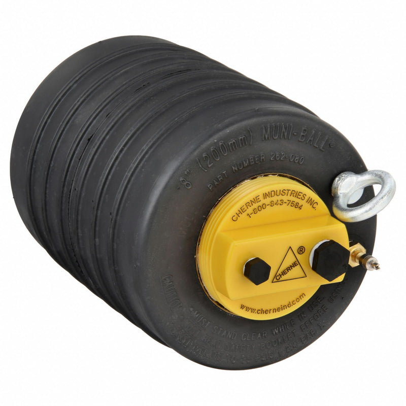Cherne 262080 Muni-Ball Test Ball Plug 8 in Pneumatic