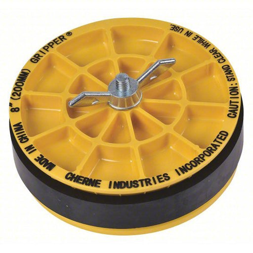 Cherne 270288 Pipe Plug Wing Nut, Inside Pipe, For 8 in Pipe, Natural Rubber Plug - KVM Tools Inc.KV2HCD9