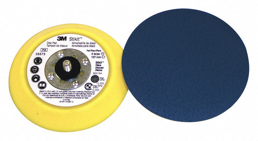 3M 7100033003 PSA Disc Backup Pad, 5 in Dia, PK10