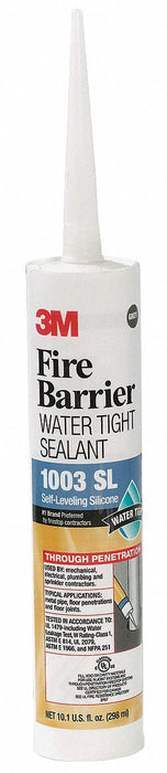 3M 1003-S/L Fire Barrier Water Tight Sealant, Gray, 10.1 oz, PK12