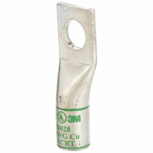 3M 30028 Compression Lugs, 3/8 in Stud Size, 1 AWG For Wire Sizes, Stranded Wire Type, Std, Copper