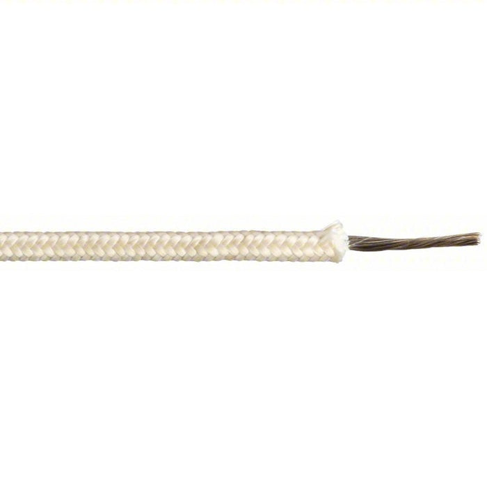 Tempco LDWR - 1042 High Temp Lead Wire: 16 AWG Wire Size, Natural, 250 ft Lg, MG - KVM Tools Inc.KV3GRK3