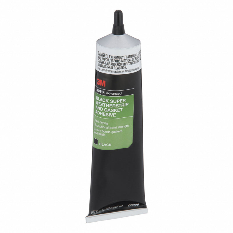3M 08008 Construction Adhesive, 5 fl oz, Tube, Black, Interior Only