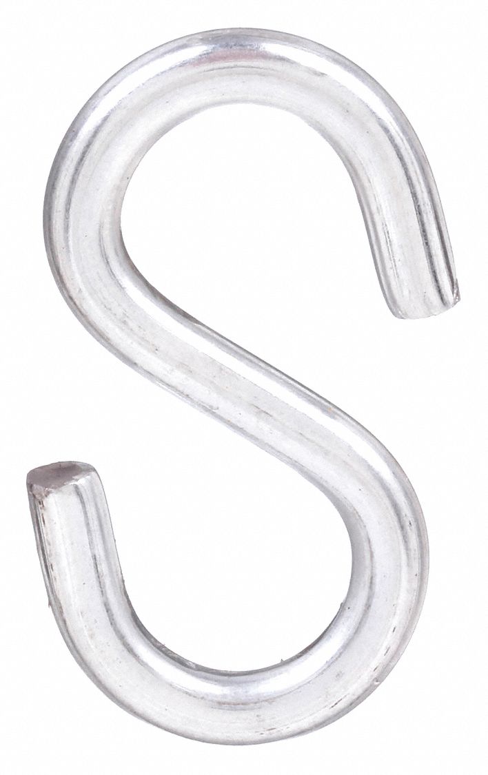 Nvent Caddy 771 S Hook, Steel, Unfinished, 29 lb Wt Capacity, 1 1/4 in Overall Lg, 11/16 in Overall Wd