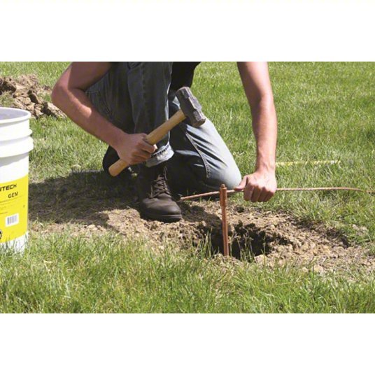 Nvent Erico 613400 Pointed End Ground Rod 3/4 in Dia, 10 ft Overall Lg - KVM Tools Inc.KV2KXL5