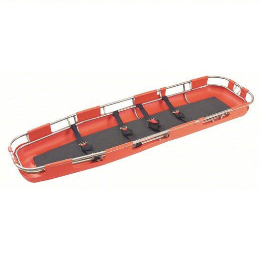 Ferno RE1125 Basket Stretcher, 85 in Lg, 23 1/2 in Wd, 7 in Ht, Red, 2,500 lb Wt Capacity - KVM Tools Inc.KV2LBB9