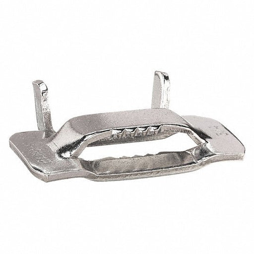 Band - It GRC256 Strapping Buckle Fits 3/4 in Strap Wd, 201 Stainless Steel, Flat, Std Duty, 50 PK - KVM Tools Inc.KV2LNT5