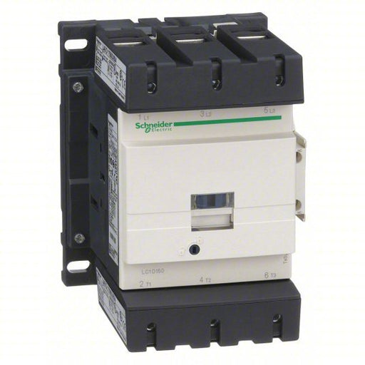 Schneider LC1D150G7 IEC Magnetic Contactor Non-Reversing, 3 Poles, 150 A, 120V AC Coil, 1NO/1NC - KVM Tools Inc.KV2MMR5