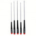 Wiha 26192 Precision Screwdriver Set 5 Pieces, Phillips/Slotted Tip, 1/8 in/3/32 in/5/32 in Tip Size - KVM Tools Inc.KV2MPK5