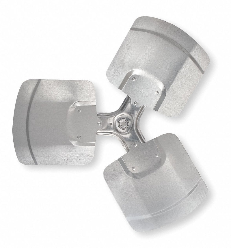Revcor T2603-21 R Replacement Propeller, 26 in Dia, 1/2 in Bore, 21 Deg Pitch, 3 Blades, Aluminum