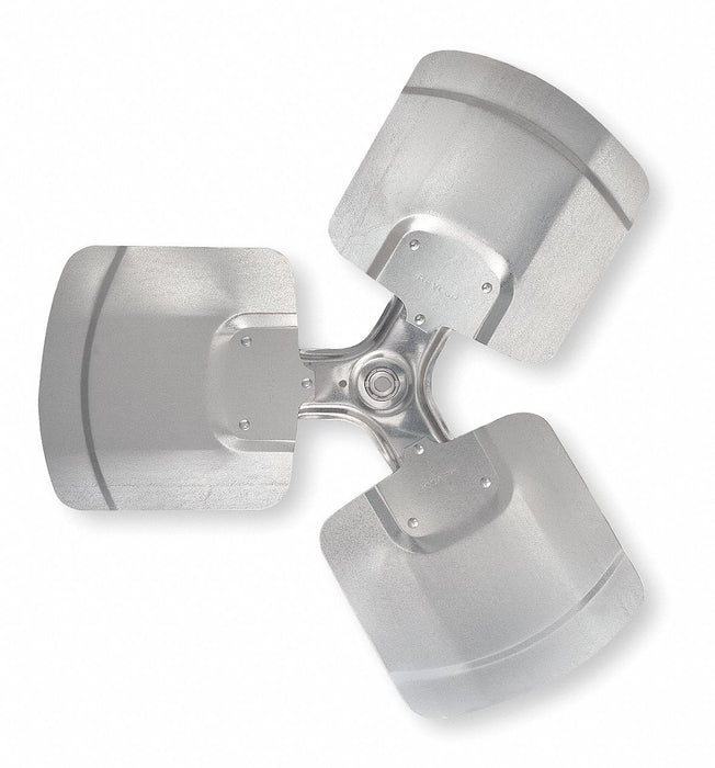 Revcor T2603-21 R Replacement Propeller, 26 in Dia, 1/2 in Bore, 21 Deg Pitch, 3 Blades, Aluminum