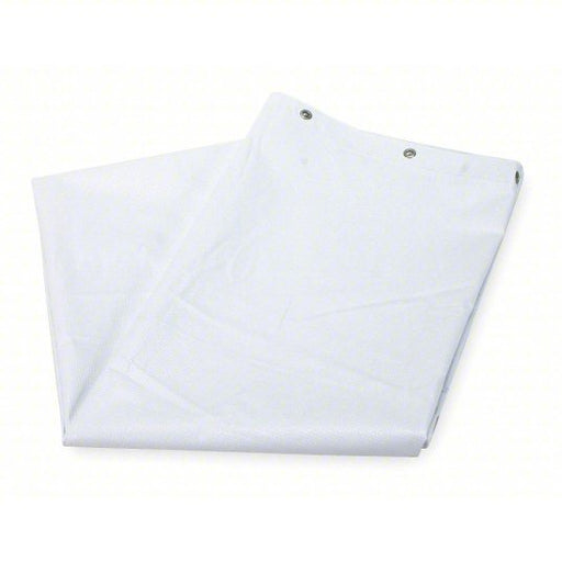 KVM Tools KV4EEY2 Shower Curtain, Vinyl, White, 72 in Overall Wd, 72 in x 72 in, 72 in, White - KVM Tools Inc.KV4EEY2