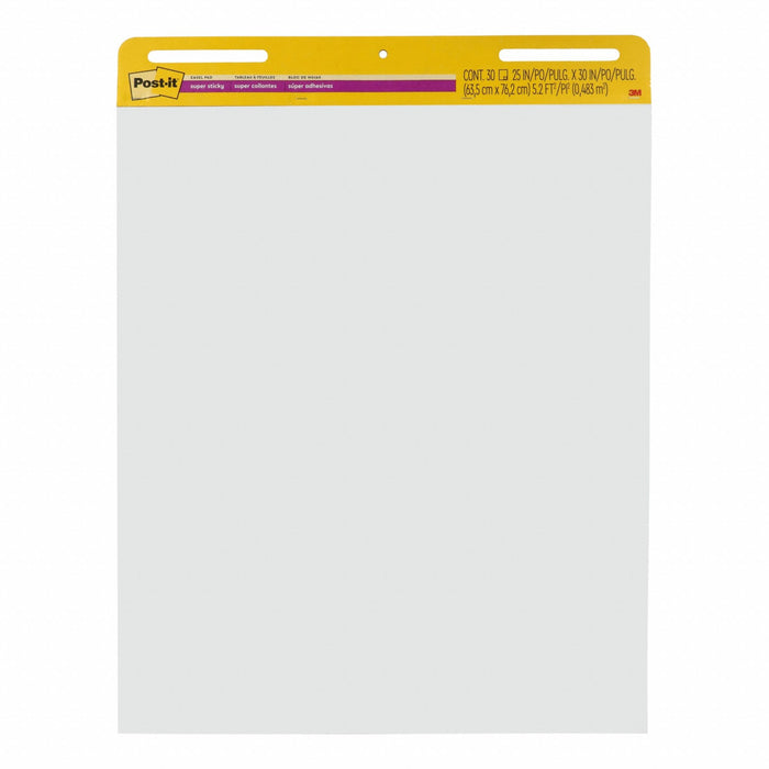 Post-it 559VAD4PK Easel Pad, Plain, 25 in x 30 in, White, PK4