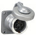 Hubbelll VR342 Pin and Sleeve Receptacle 30 A, 600V AC/250V DC, Style 2 Grounding, Gray, Receptacle Only - KVM Tools Inc.KV2NVP1