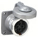Hubbell VR341 Pin and Sleeve Receptacle 30 A, 600V AC/250V DC, Style 1 Grounding, Gray, Receptacle Only, Grounded - KVM Tools Inc.KV2NVP2