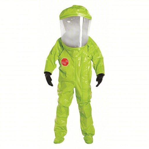Dupont TK612TLYXL000100 Encapsulated Suit Hook-and-Loop, Front, Yellow, Taped Seam, Fully Encapsulated Suit, SCBA - KVM Tools Inc.KV2RKU7