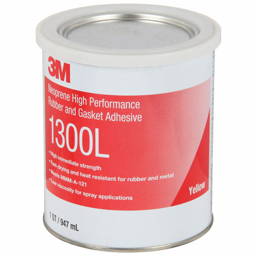 3M 1300L Gasket Adhesive, 32 fl oz Can, Yellow